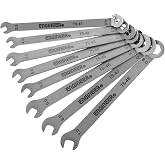 ENGINEER 8-in-1 Mini Combination Spanner Set. Made in Japan. 1.5mm Thin Shank &amp; Head for Work in Confined Spaces. TS-04
