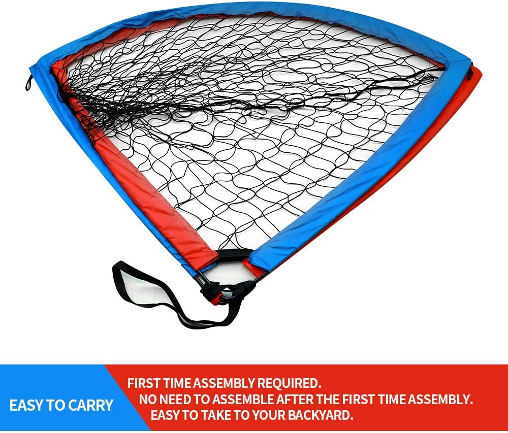 Youth Value Portable Soccer Goal w/Carry Bag for Kids and Teens, Foldable Soccer Net 6ft x 4ft, Set of 2 : Sports & Outdoors