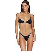 Gottex Flirtt Women's Midnight V-Neck Bikini Top- Adjustable Straps & Back Tie, Front Lining, Bottoms Sold Separately