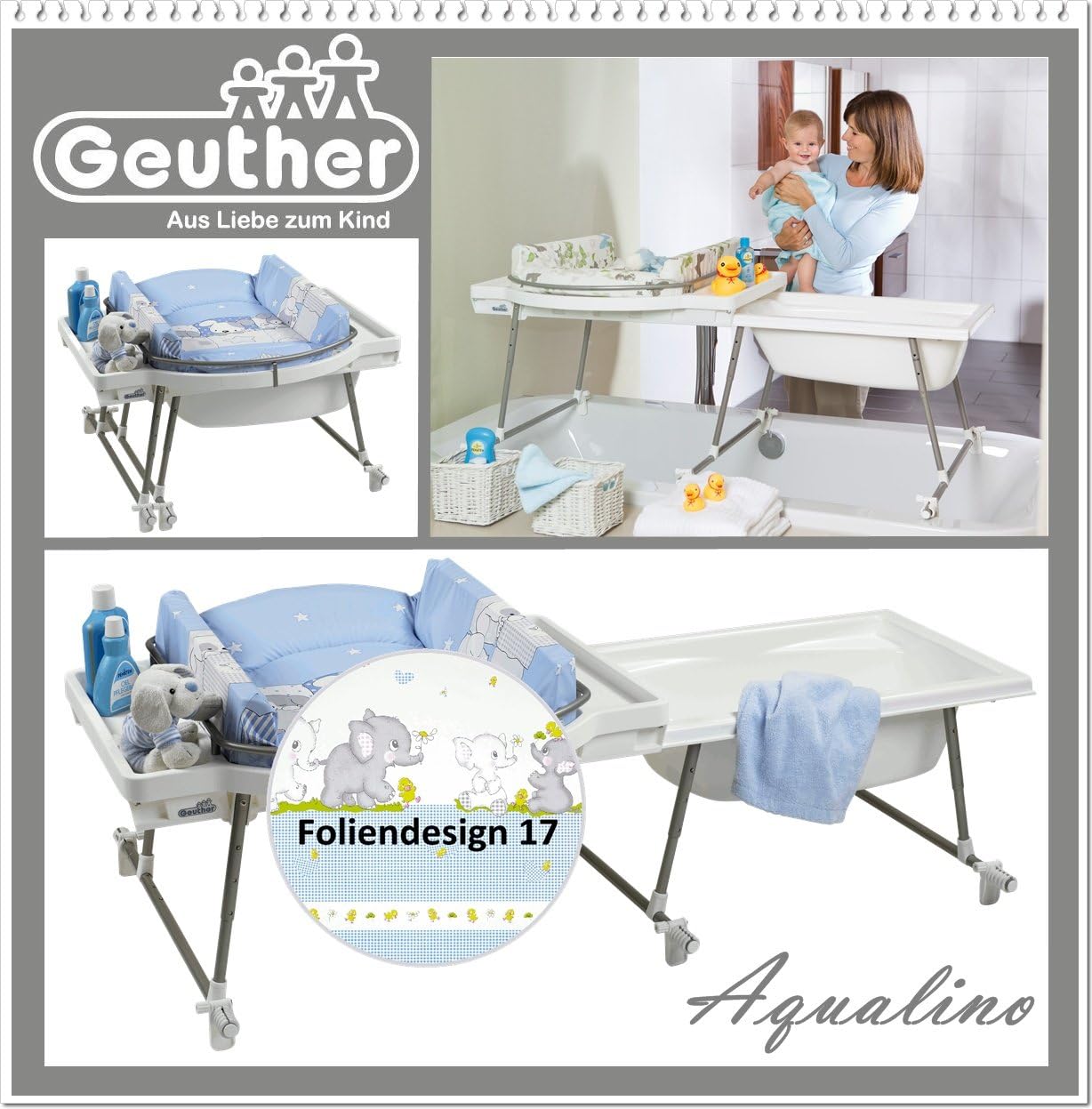 Brevi 594 667 Bagnotime Table A Langer Adaptable Sur Baignoire Adulte Lapinou Perle Toilette De Bebe Le Bain Sistemicagroup Cl