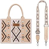 Montana West Wrangler Aztec Tote Bag for Women Western Top Handle Handbags and Purses