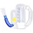 Incentive Spirometer Adult,Breathing Exercise Device for Lungs,Deep Breathing Trainer for Children and Adult,5000ml Volume Measurement with Flow Rate Indicator.