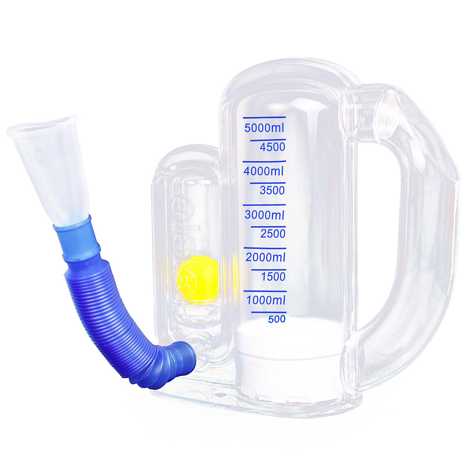 Photo 1 of Incentive Spirometer Adult,Breathing Exercise Device for Lungs,Deep Breathing Trainer for Children and Adult,5000ml Volume Measurement with Flow Rate Indicator.