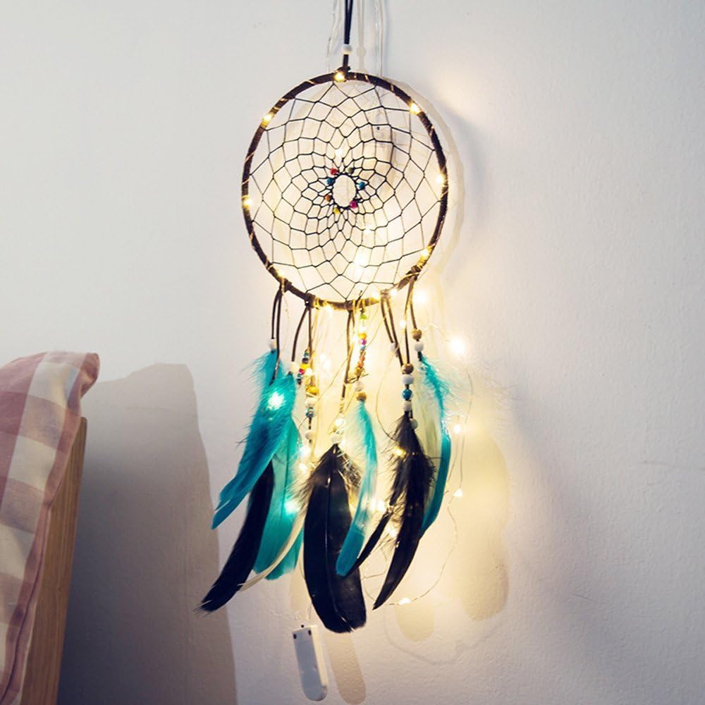 Grab Classy Cotton Dream Catcher (4.7 x 13.8 inch, Dark Green)
