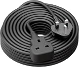 LIPWEL Outdoor Extension Lead 10m 13A Heavy Duty Plug Socket Black