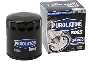 Purolator PBL12222 PurolatorBOSS Maximum Engine Protection Spin On Oil Filter Compatible With Ram 1500, Chevrolet Silverado 1500, Silverado 2500 HD, Jeep Compass, Cherokee, Patriot and GMC Sierra 1500