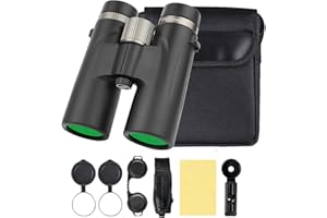 Warmaxs Binoculars 12x42 for Adults, High Magnification HD Waterproof Binoculars, Portable Anti-Fog Binoculars for Birdwatchi