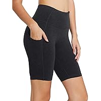 BALEAF Women's 8" /5" /2" High Waist Workout Yoga Running Compression Shorts Tummy Control Side Pockets