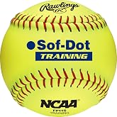 Rawlings | NCAA Soft Poly-Core Fastpitch Training Softballs | 12 Count