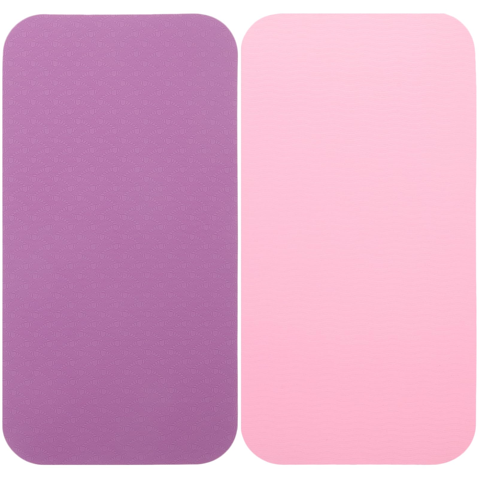 Toddmomy 2pcs Pilates Yoga Knee Pads Comfortable Yoga Kneeling Pad Extra Thick Knee for Easy Travel and Storage（purple）