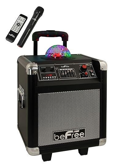 Amazon.com: beFree Sound BFS-3800 Projection Party Light Dome Subwoofer Bluetooth Portable Party 