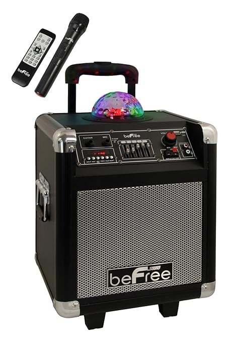 Amazon.com: beFree Sound BFS-3800 Projection Party Light Dome Subwoofer Bluetooth Portable Party 