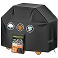 HomWanna BBQ Cover 52 Inch - 600D Grill Cover for Weber Spirit 300 & Spirit 400 Series Grills - Outdoor Barbecue Covers Water