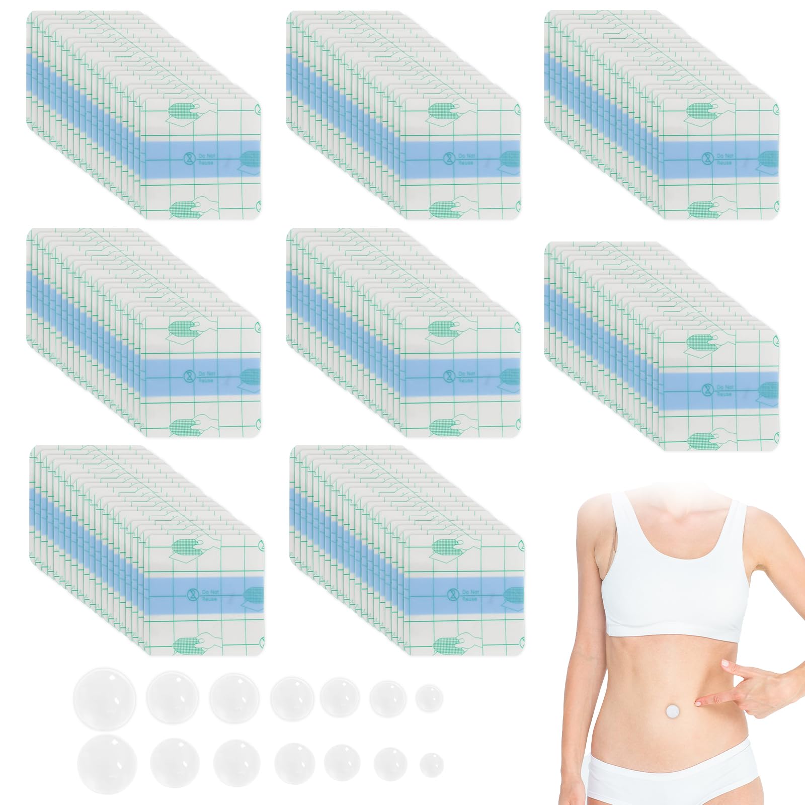 Photo 1 of 14 PCS Belly Button Plug Post Tummy Tuck, Soft Silicone Belly Button Plug Post Tummy Tuck Tapes, Belly Button Trainer After Tummys Tucks for Liposuction or Umbilical Hernia Repair White