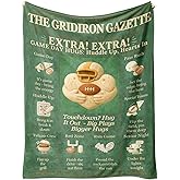 SNUGLYZEN Football Blanket 60x50 Flannel Throw for Adults – Game Day Stadium & Bleacher Warmth, Tailgate Ready, Cozy Sports Gift, Football Throw Blanket