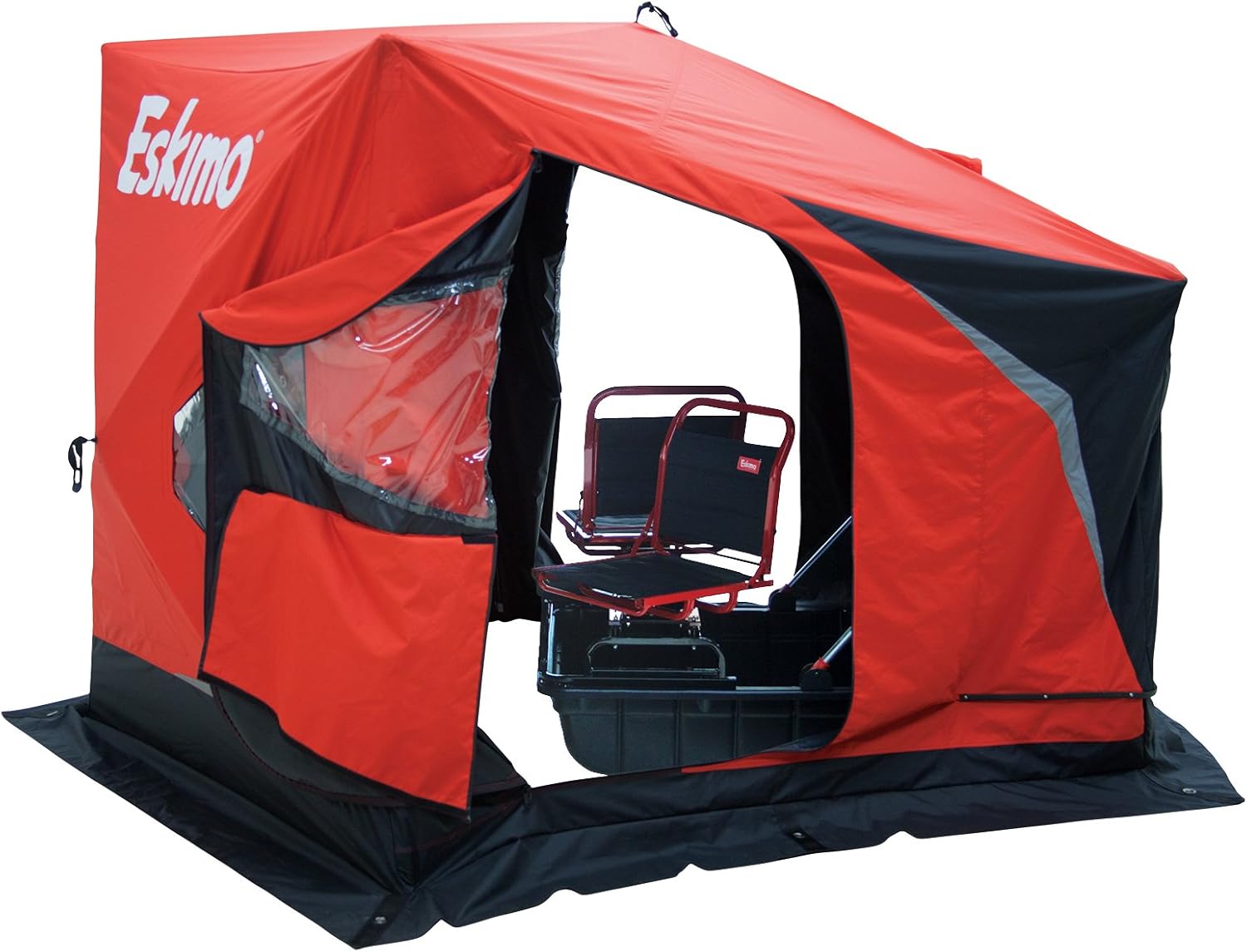 Eskimo Evo2 Portable Flip Style Ice Shelter with Pop up Hub Sides (1 Or 2Person), Sports