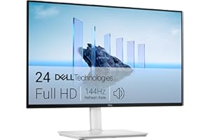 Dell 24 Plus Monitor - S2425HSM - 23.8-inch FHD (1920x1080) 144Hz 1ms Display, 2 x 3W Speakers, HDMI Connectivity, Height/Til