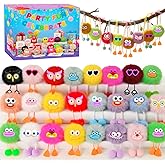 Holydeck 24 Pcs Cute Plush Keychains Toys Keychain Decoration Stuffed Toy Bulk Great for Kids Boys Girls Party Favors Classroom Prizes Birthday Goodie Bags Pinata Toys(General)