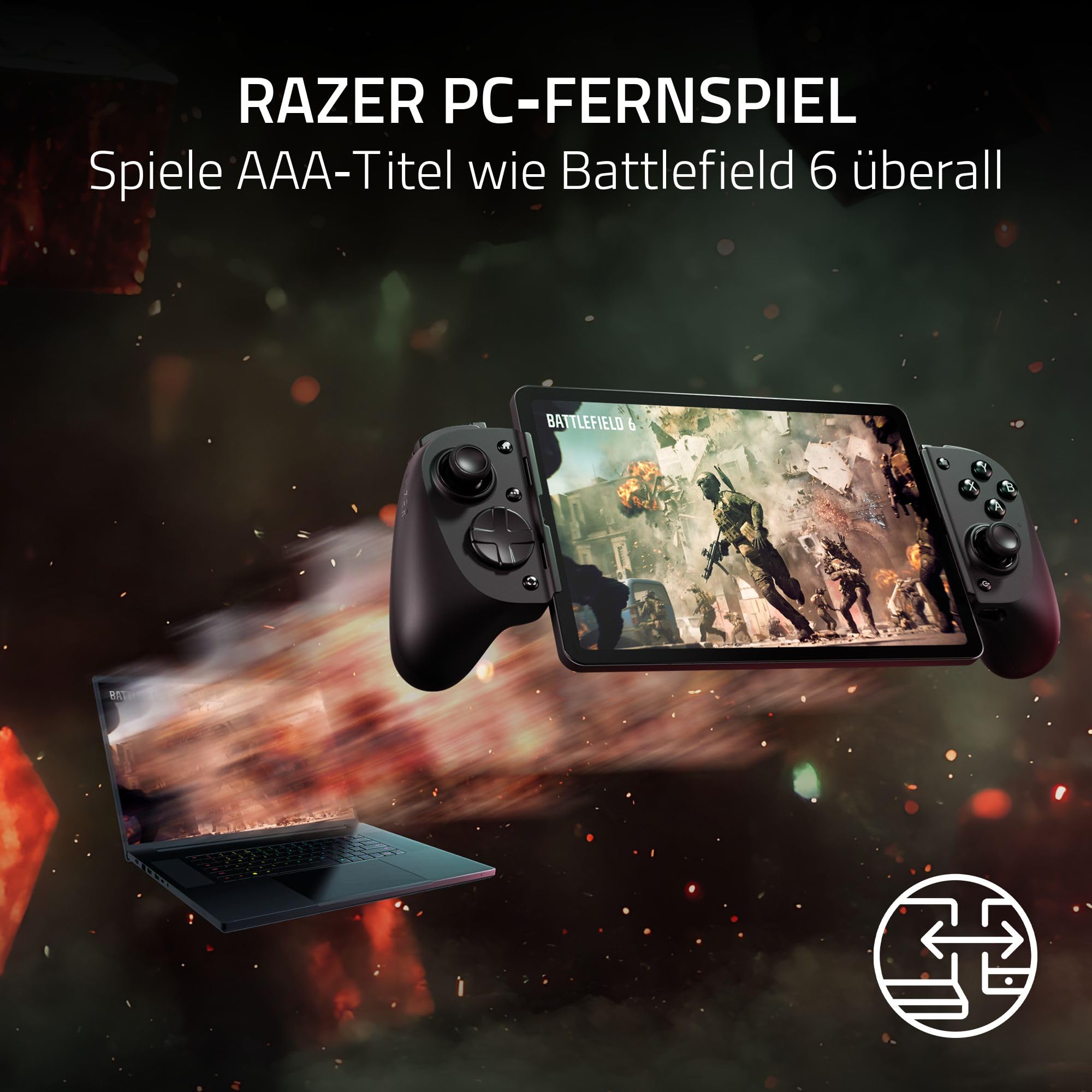 Razer Kishi V3 Pro - Full-Size-Mobile-Controller für iPhone, Android-Smartphones und Tablets 8" - USB-C Plug-and-Play - Anti-Drift-Analogsticks - Sensa HD Haptik - Nexus App, Schwarz 5