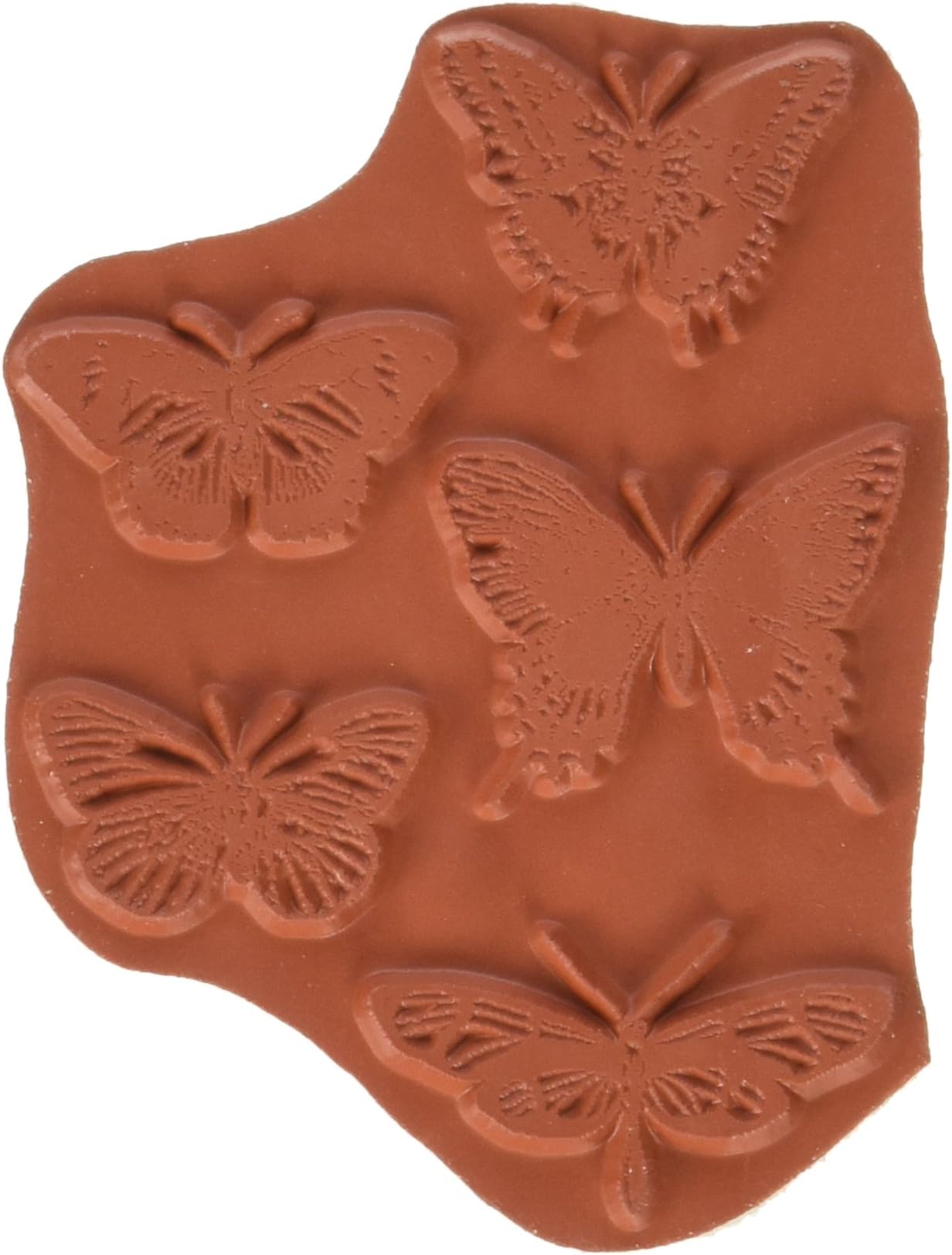 Paper Parachute AT032 Butterfly Set Art Tartz Cling Rubber Stamps, 3" by 3.5", Red