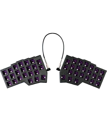 Bluetooth Keyboard YIVU 40% Wired Split Mechanical Keyboard ...