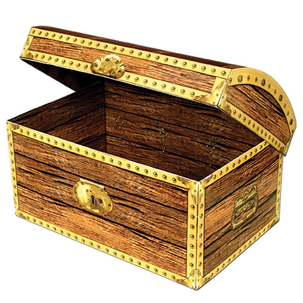 Handmade Wooden Pirate Treasure Chest Box – Perfect Trinket Storage For Kids, Birthday Gifts, And Toys