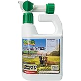 Trifecta Flea and Tick Ready to Use Outdoor Spray for Yards | All Natural Flea and Tick Prevention for Yards with Essential Oils | Pet and Family Safe | Hose-End Sprayer for up to 5,000 Sq Ft
