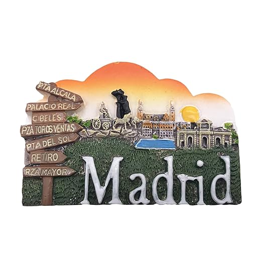 3D Madrid España Refrigerador Imán de Nevera Recuerdos Turísticos ...