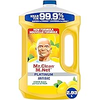 Mr. Clean Antibacterial All Purpose Cleaner, Floor Cleaner for Mopping Home, Mop Soap, Bathroom, & Kitchen, Cleaning Liquid f