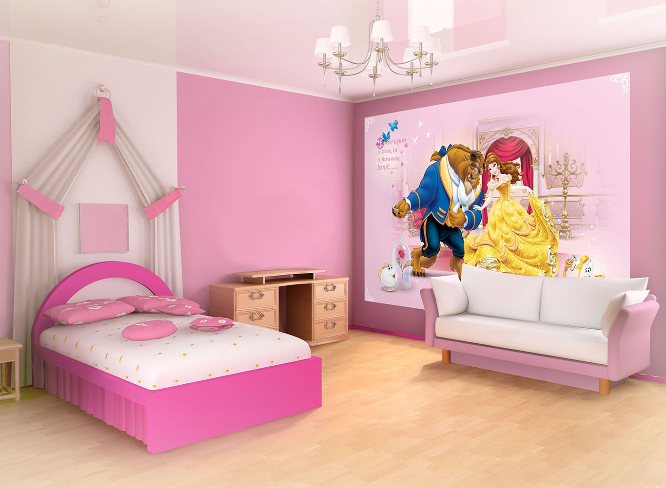Disney Beauty and the Beast Wallpaper Mural