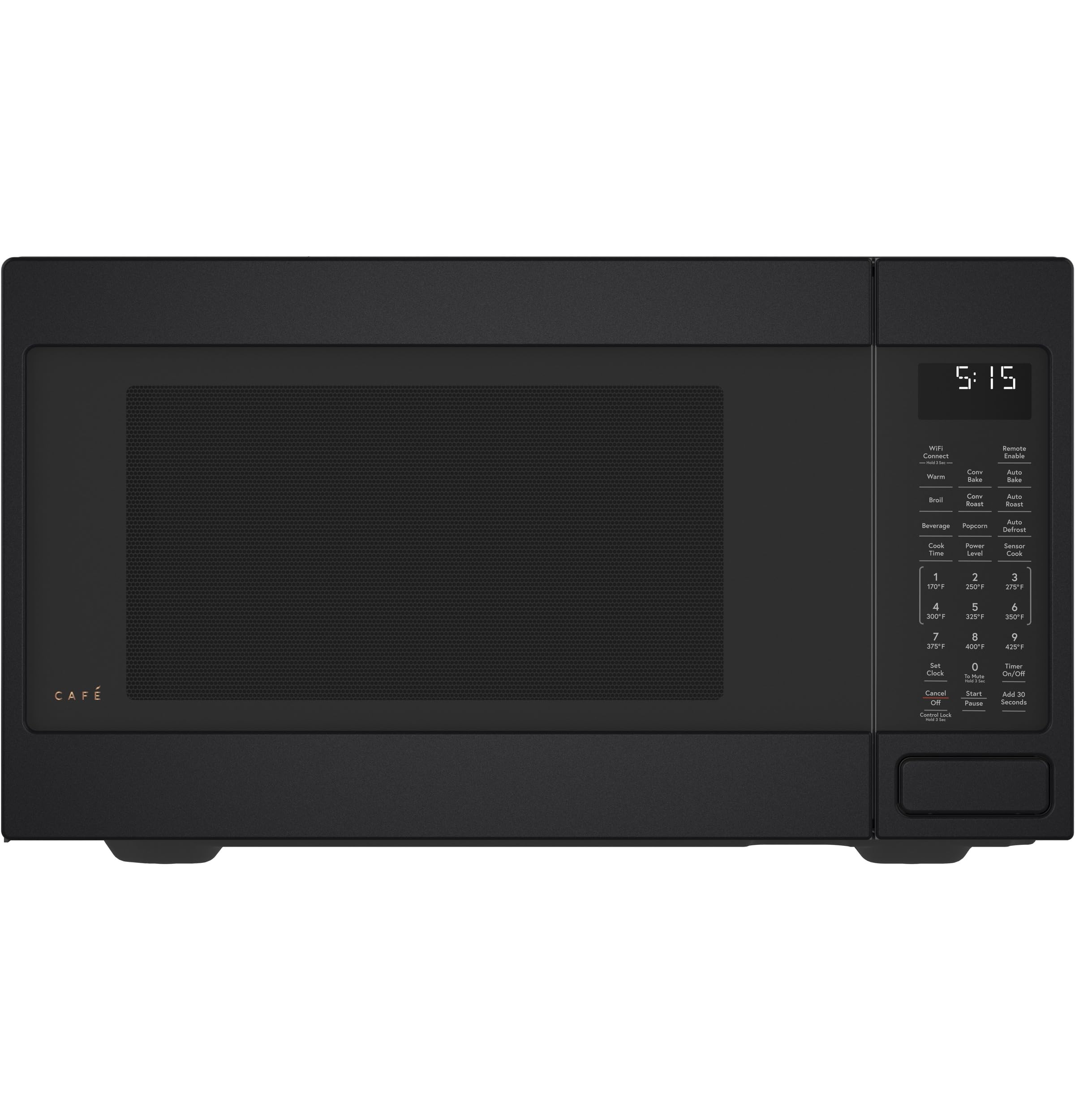 Café CEB515P3NDS Countertop Convection Microwave Oven, Broil, Auto-Cook, Roast, Defrost, Warm, Scan-to-Cook WiFi-Connectivity, 1000 Watts, Smart Home & Kitchen Essentials, New 1.5 Cu. Ft, Matte Black