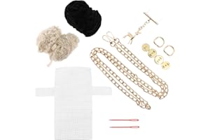 ABOOFAN DIY Knitting Crochet Bag Kit Stitch Purse Making Kit for Beginners to Make Yarns Weaving Bag Women Handbag Making Accessories