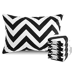 NTBAY Queen Chevron Pillowcases Set of 4, 1800