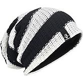 VECRY Men's Slouchy Beanie Knit Crochet Rasta Cap for Summer Winter