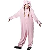 Rubies Piggy Comfywear Hooded Jumpsuit for Kids, Unisex S/M