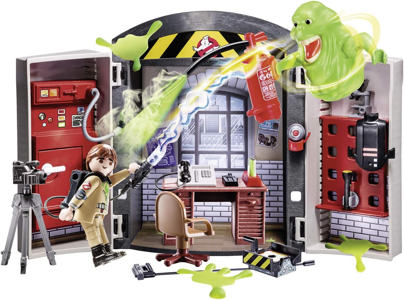 Instrucciones de construcción - Playmobil 9219 : Cuartel Parque de Bomberos  Ghostbusters - Abapri España
