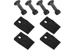 AOJSUP 4 Pieces 3 Point Auger Cutting Edge with Screw Square Hole Replacement Auger Teeth with Hardware for Most Heavy Duty 3 Point Post Hole Digger