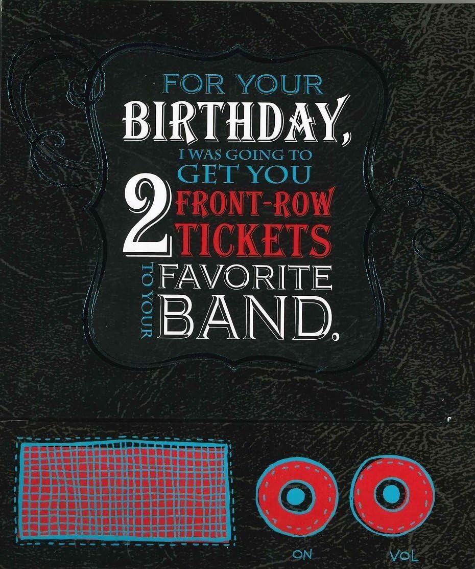Spinning Vinyl Record Satisfaction Sound Birthday Card