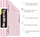 TECKWRAP Pink Permanent Vinyl 12x60in Light Pink Glossy Adhesive Vinyl view 2