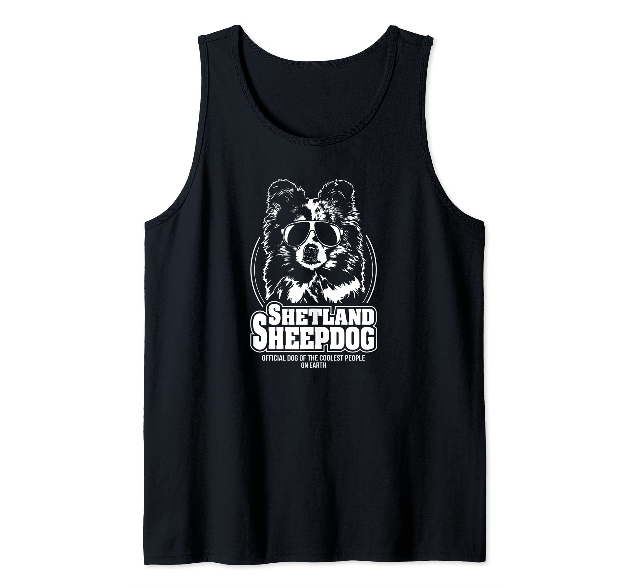 Funny Proud Shetland Sheepdog coolest people dog saying dog Tank Top