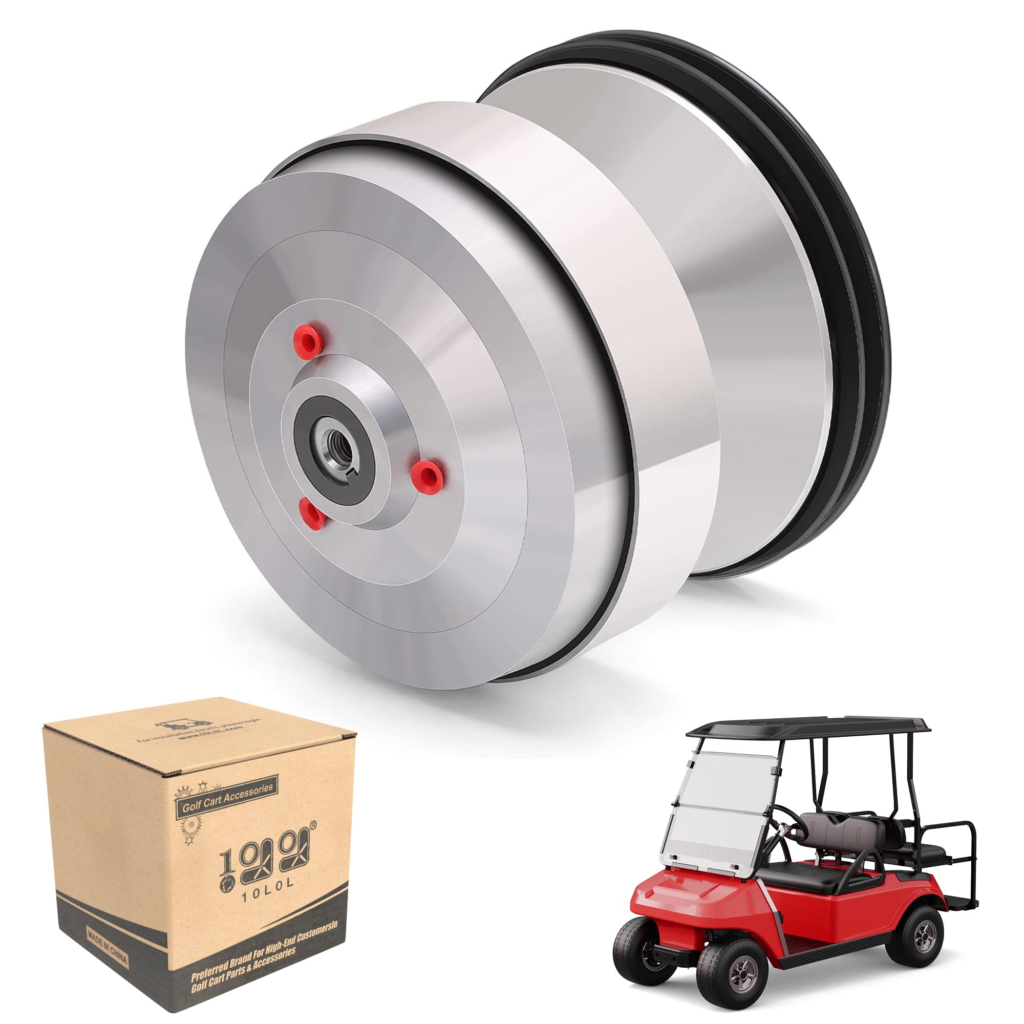 Photo 1 of 10L0L Golf Cart Drive Clutch for Club Car DS 1997-2015 & Precedent 2004-2015 Oem 101833902 - Silver