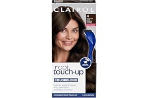 Clairol Root Touch-Up by Nice'n Easy Permanent Hair Dye, 4 Dark Brown Hair Color, Pack of 1