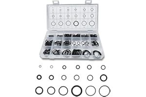 RGOAANC 300PCS O-Ring Assortment Kit Set, Premium Rubber Gasket AC System Seal Kits, Universal Gasket Washer for Car, Professional Plumbing, Faucet, Mechanic, Repairs, Gas Connections