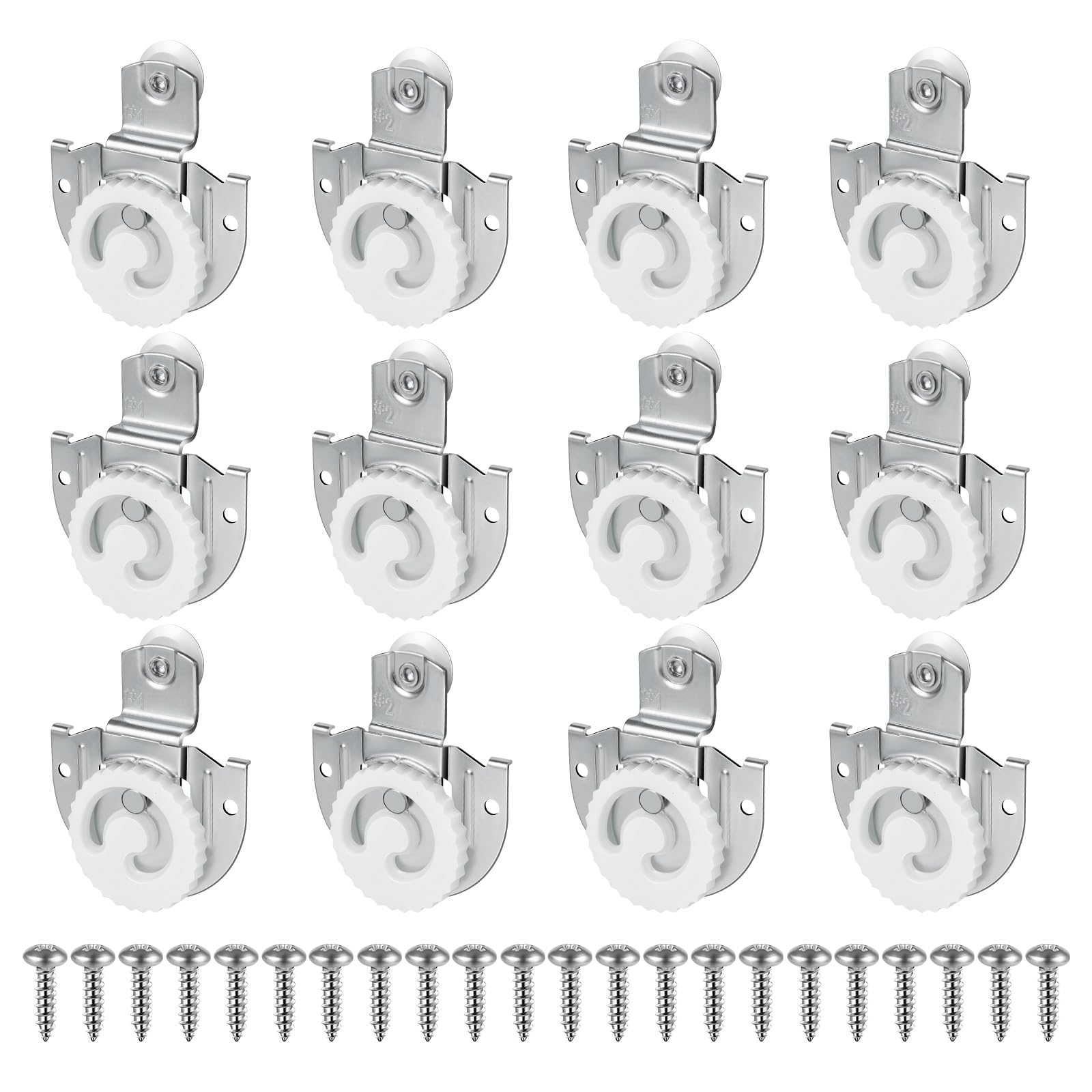 Photo 1 of Sliding Closet Door Hardware Set, Sliding Wardrobe Door Hardware Roller Kit includes Knob Adjustable Door Hooks and Screws
