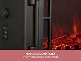 Adam Chester Fireplace Pure White Ripon Electric Stove Black 39 Inch view 6