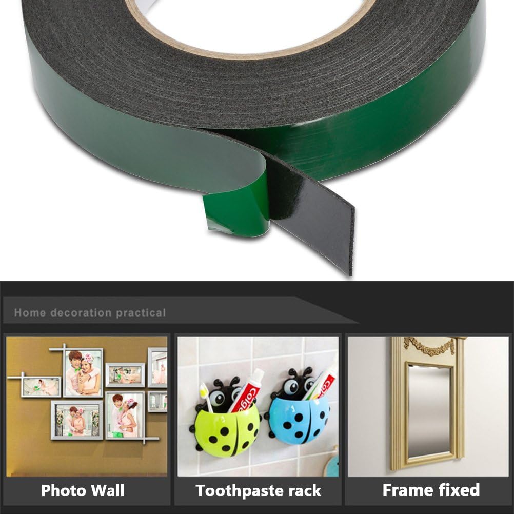 TIMESETL 10m(25mm) Foam Tape Double Sided Waterproof Mounting Tape Adhesive Sponge Tape for Automotive Grade Car Trims Number Plate Fixing - Image 5