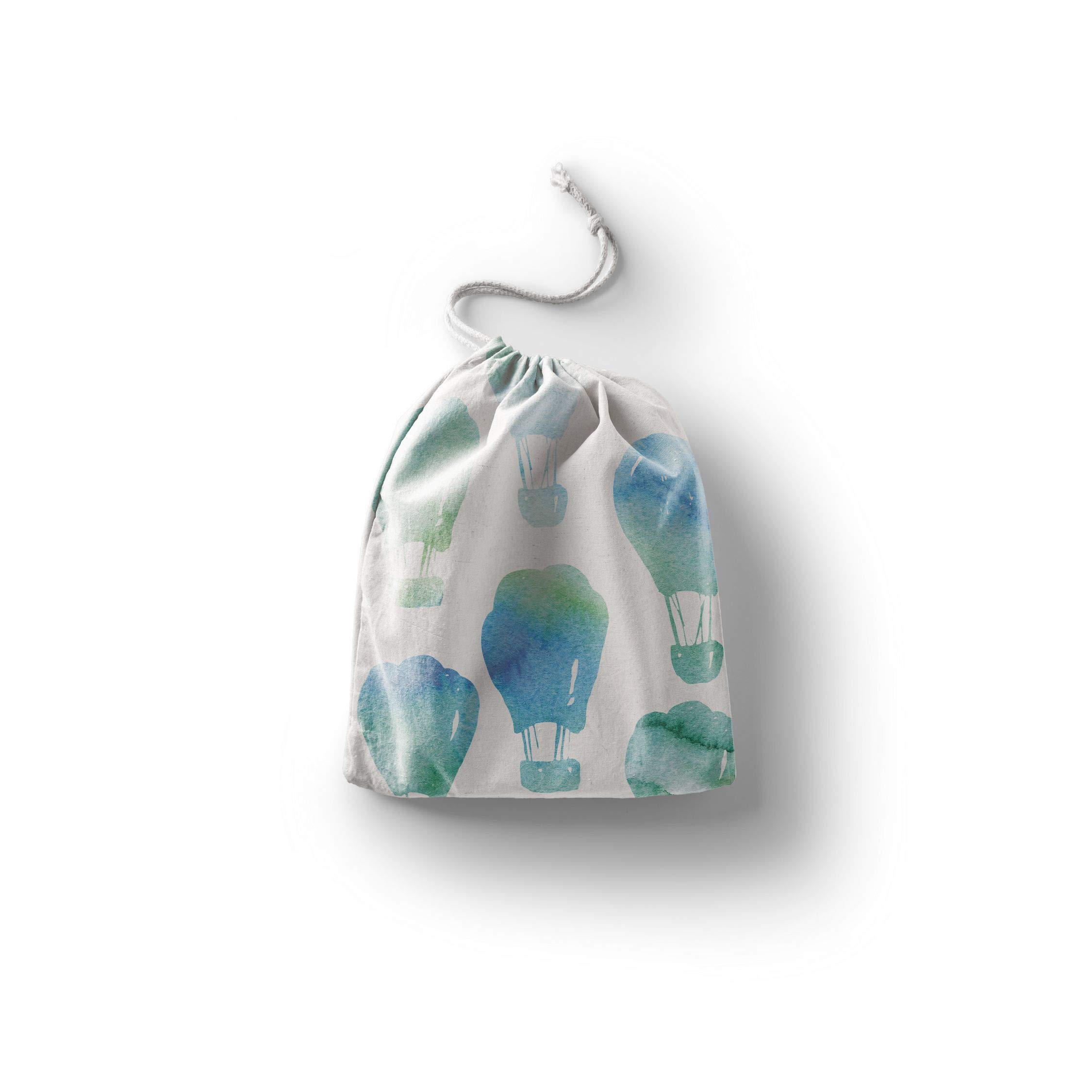 Bonamaison Printed Cotton Produce Bag with Drawstring, Reusable Grocery Bag, Biodegradable Eco-Friendly Bags, Travel Pouch, Sachet Bags, Shopping Bag, Eco Friendly, Foldable, Size: 30x40 Cm