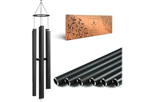 Vanquer Large Wind Chimes for Outside Deep Tone - 48'' Personalized Wind Chimes Memorial, Wind Chimes Outdoor Clearance, Memorial Wind Chimes, Sympathy Gifts, Garden Patio Yard and Home Décor