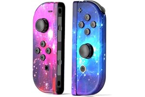 Moonag for Nintendo Switch Controller, Replacement for Switch Controllers with Dual Vibration/Wake-up/Motion Control Starry Sky