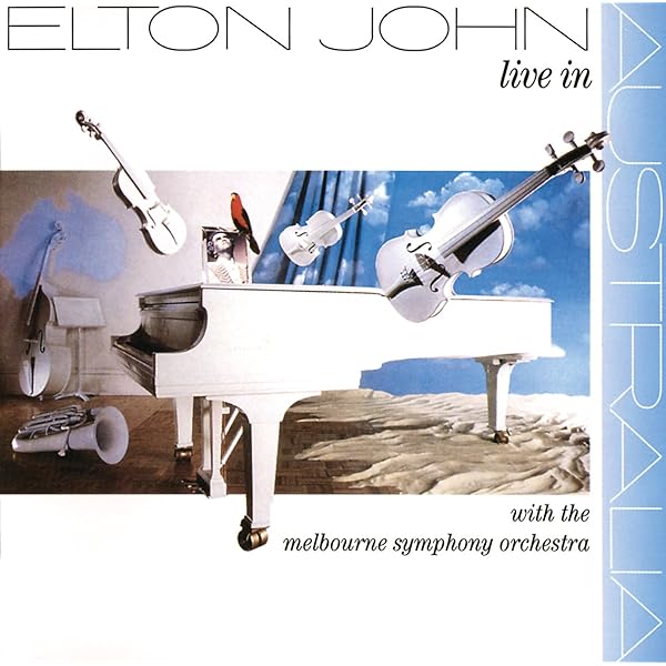 エルトン・ジョン　スーパー・ライブ・イン・オーストラリア　2枚組LPレコード Elton John ‎- Live In Australia - 1987 Double LP Record